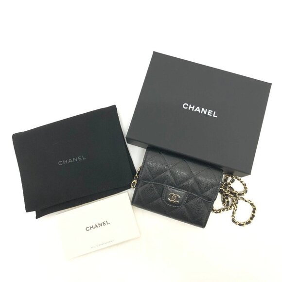 CHANEL AP0238 CC Mark Matelasse Chain Wallet Pochette Shoulder Bag Unused - Picture 1 of 10